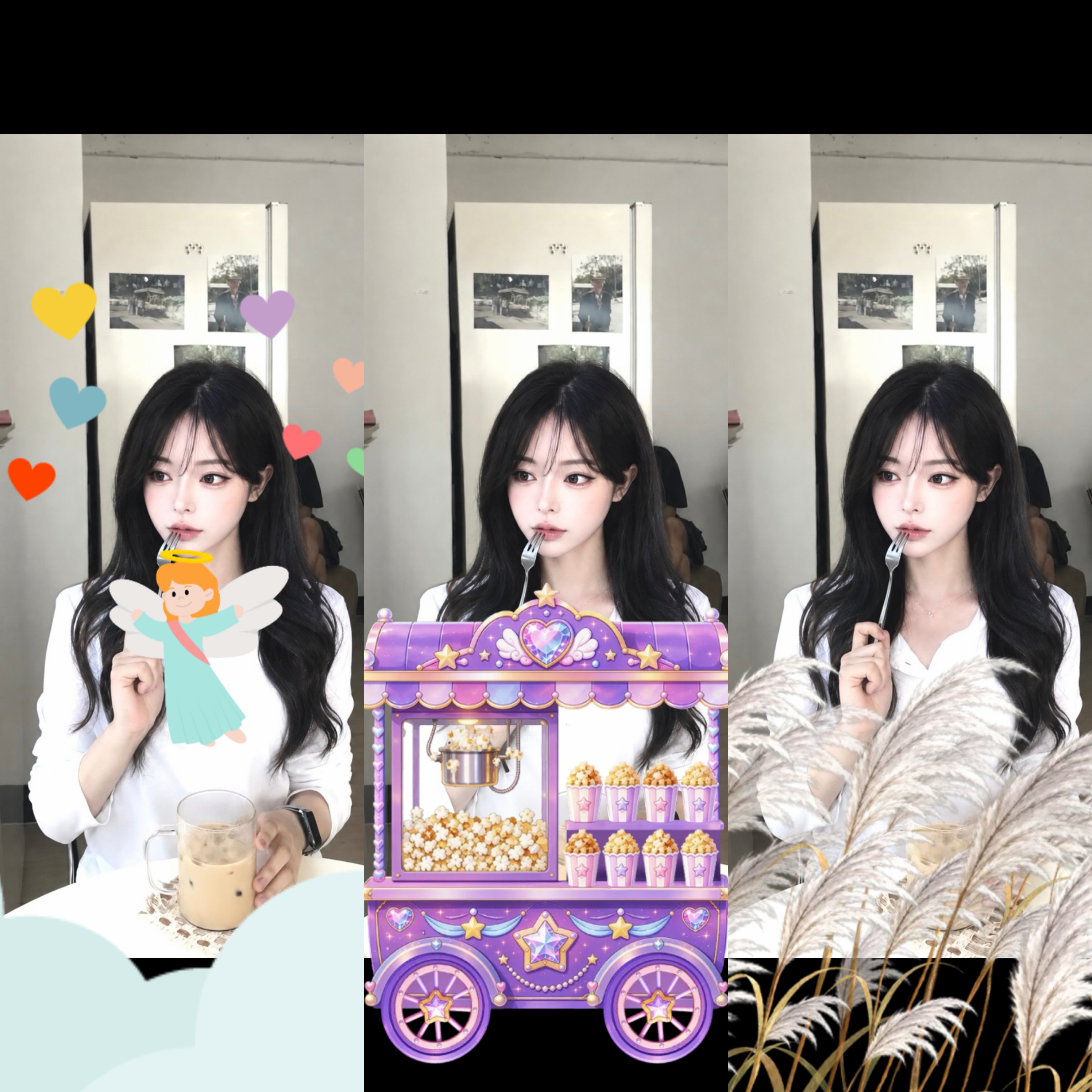 송편 먹자 !