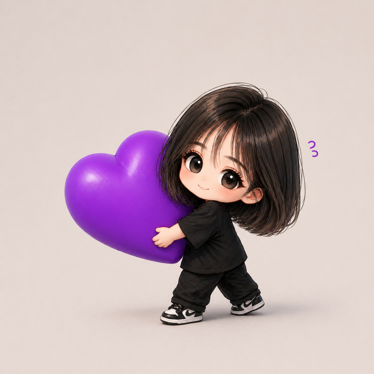# 하트로 두드려 맞는 해복치...