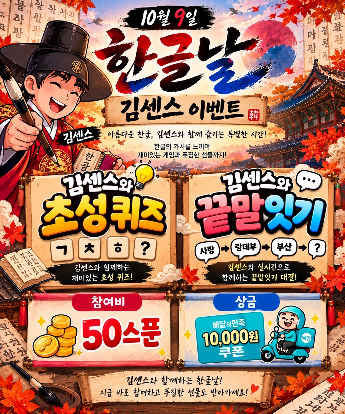 한글 날 이벤트