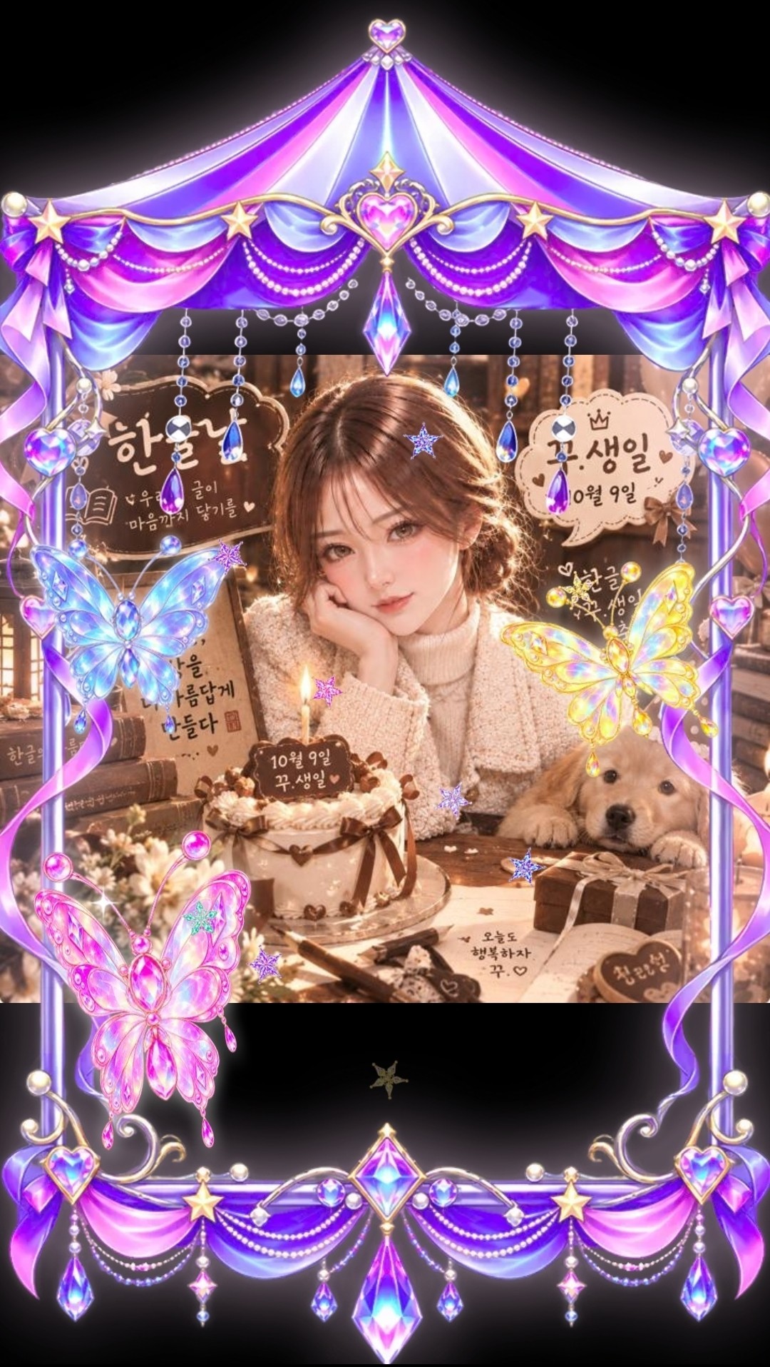 한글날은 꾸.탄절🎂
