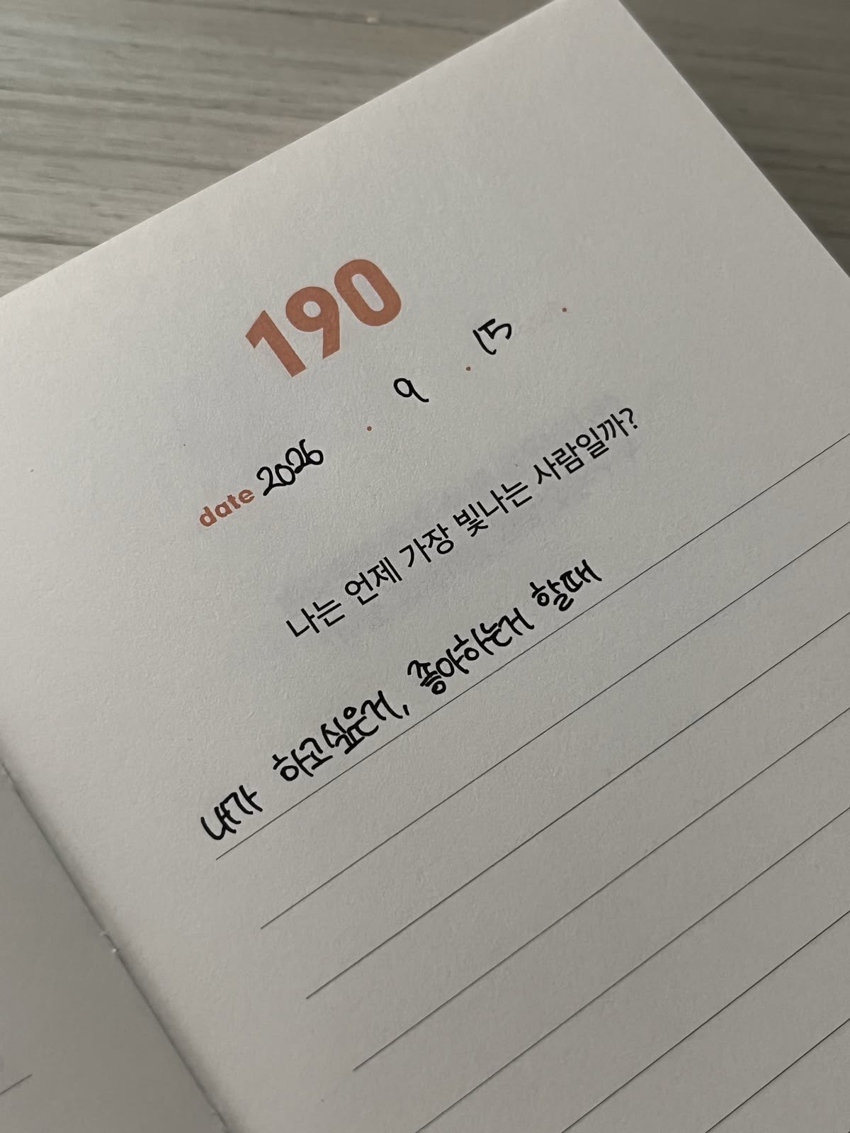 내가 좋아하는걸 더 좋아해야지,