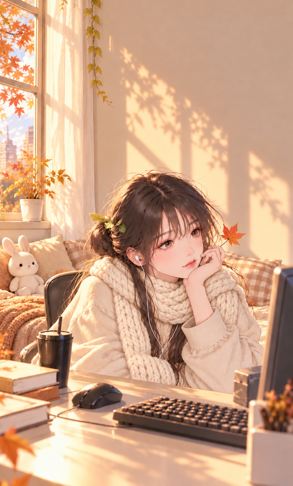 아침 8시 그녀