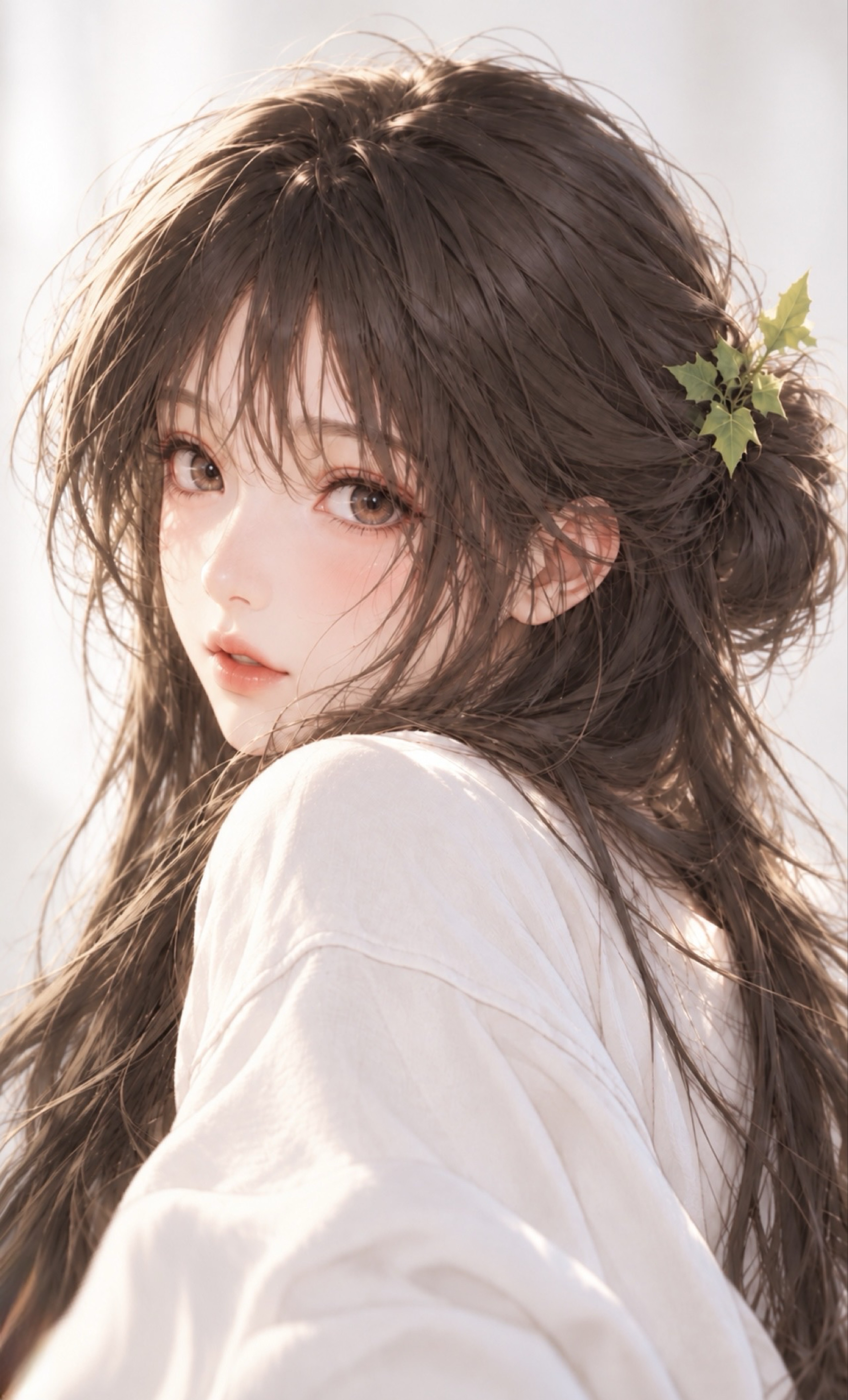 추운 아침 바람 