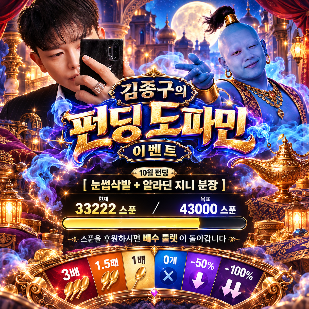 펀딩 3배 도파민 이벤트 방송