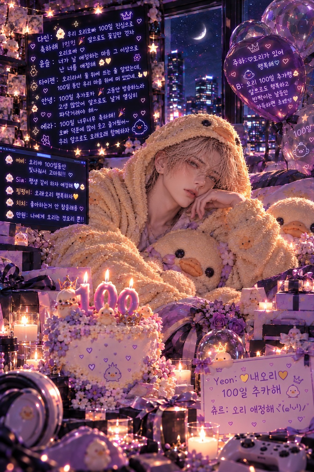 우리 오리가 100일 이래요~