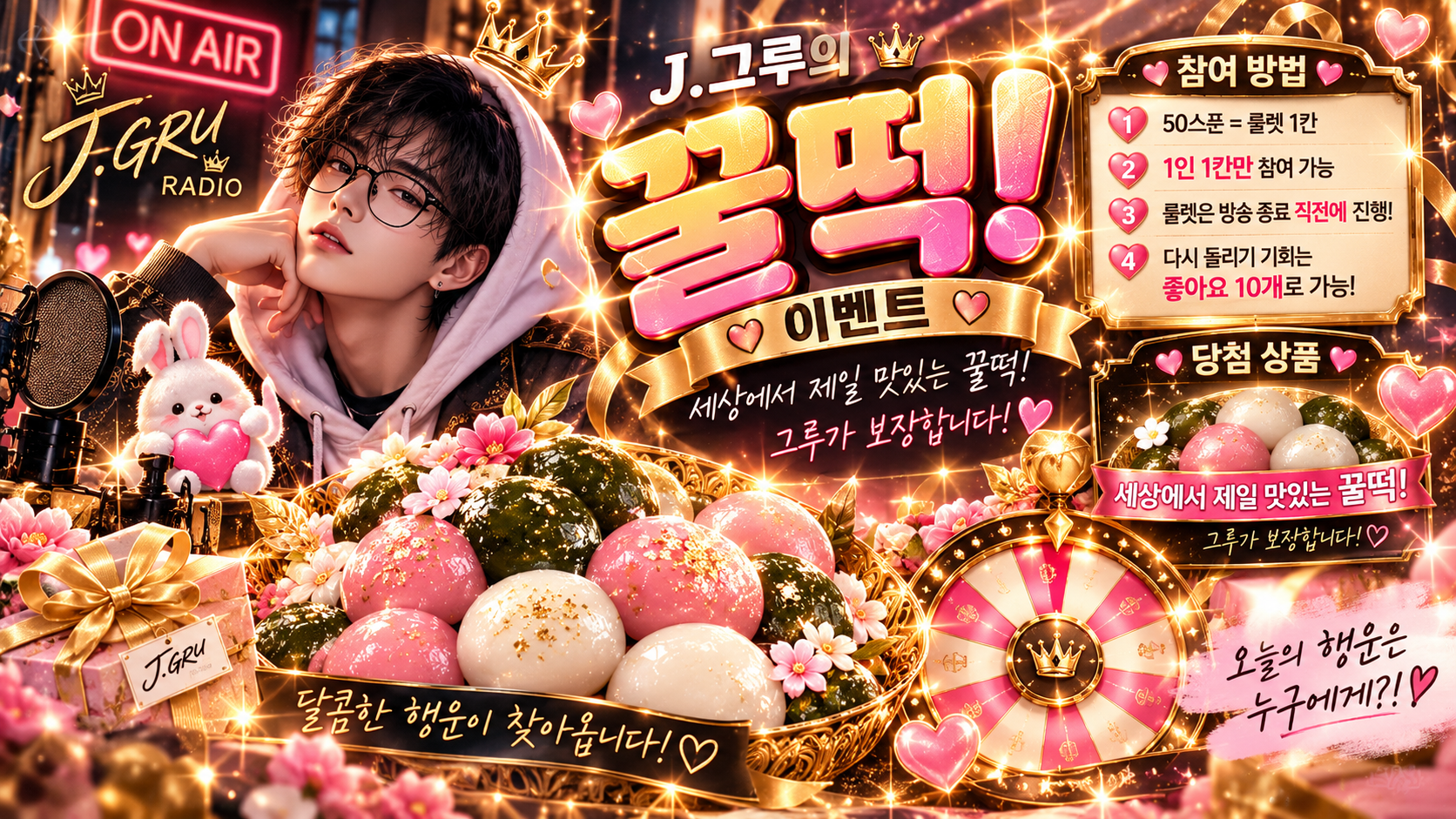 장르가 정그루 꿀떡이벤트