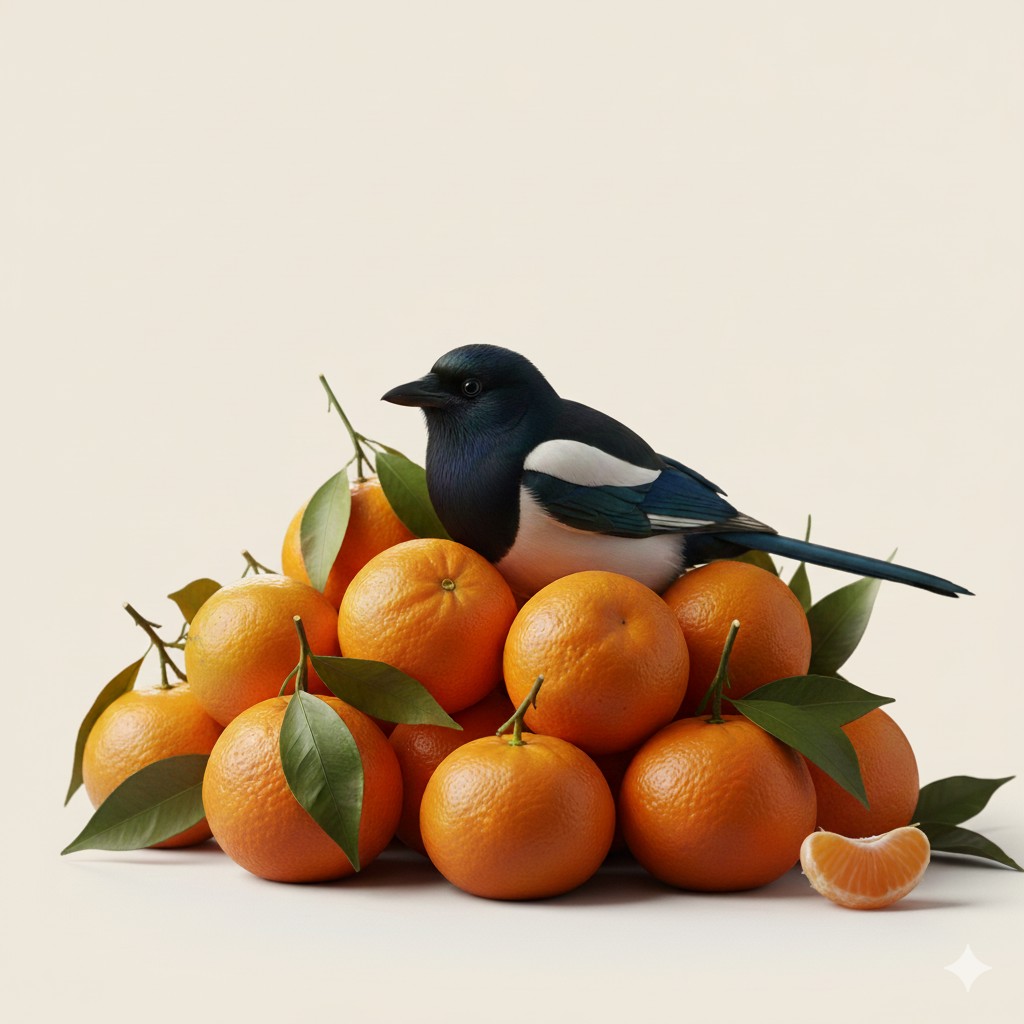 귤 바라기 까치🍊